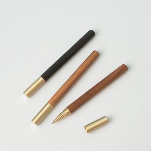 黄铜实木签字笔 宝珠笔中性笔五一礼品木质木制杆文创产品金属商